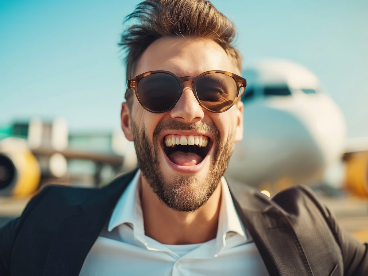 Traveler relieved and happy after visa approval